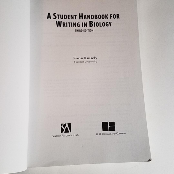 A Student Handbook for Writing In Biology - Picture 15 of 16
